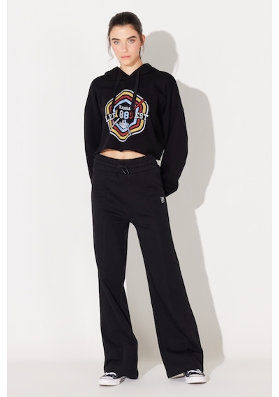 Lee Regular Fit Normal Kesim Siyah Kadın Içi Polarlı Kapüşonlu Sweatshirt L232348001 Siyah