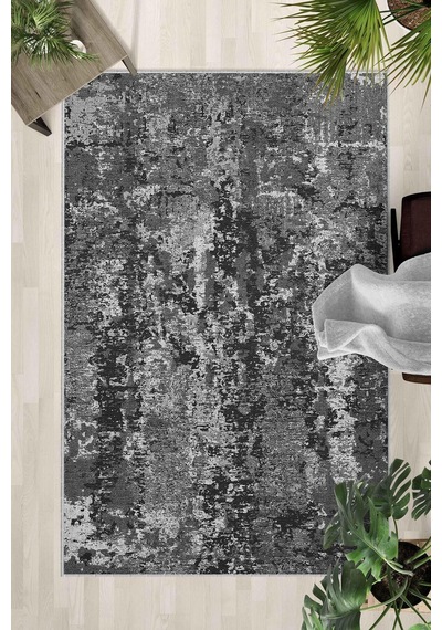 Kaymaz Taban Yıkanabilir Halı Mutfak, Salon, Yatak Odası İçin Modern Dijital Baskı Halı Slnhalı25 - 0082 Çok Renkli