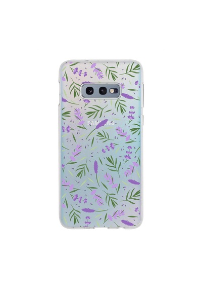 Samsung Galaxy S10e İle Uyumlu 1mm Slim Fit Water Color 3 Baskılı Şeffaf Kılıf Şeffaf