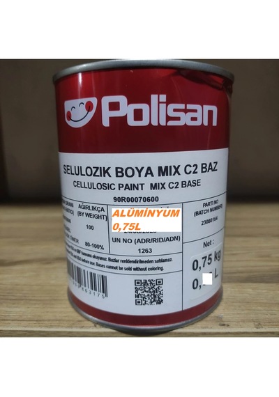 Polisan Parlak Alüminyum Selülozik Boya 0.75 Kg Yeni Versiyon