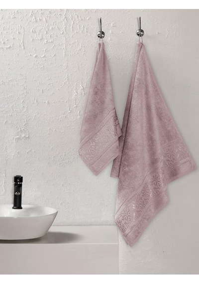 Bambu Havlu Takımı Doğal Ve Yumuşak Dokulu 50x90 Pudra