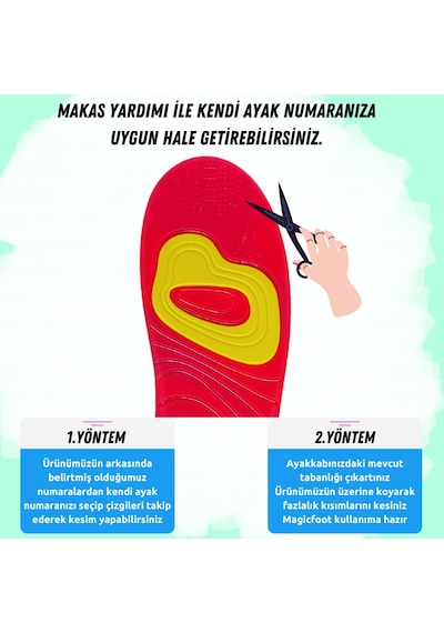 Magicfoot Gelstep Günlük Yürüyüş Tabanlığı - Ortopedik - Koşu, Spor, Yürüyüş - Aktif Yaşam Tabanlık