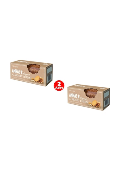 Annas Orginal Almond Thins Bademli Bisküvi-kurabiye 150 Gr 2 Adet