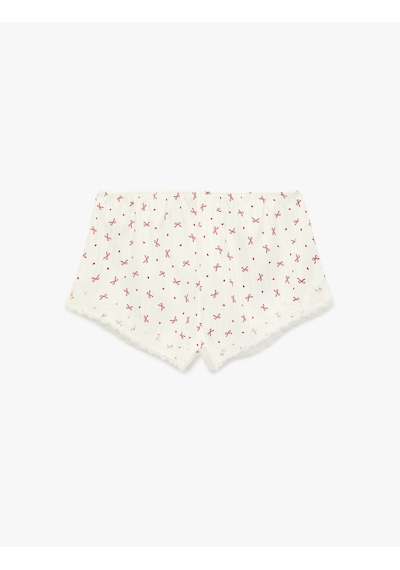 Koton Rahat Kesim Fiyonk Baskılı Dantel Detaylı Mini Pijama Altı Kırmızı Desenli 6slk80003mw Kırmızı Koton Rahat Kesim Fiyonk Baskılı Dantel Detaylı Mini Pijama Altı Kırmızı Desenli 6slk80003mw Kırmızı