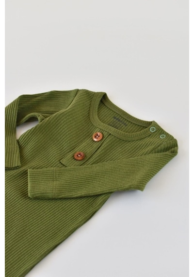 BabyCosy Modal Uzun Kollu Tulum -Terletmez Organik Bebek Tulumu - Csym11420 - Rebebe 001