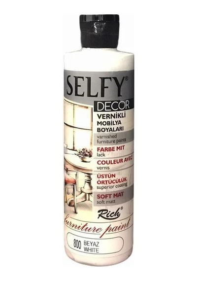 Rich Selfy Decor Vernikli Boya 240Cc 800 Beyaz