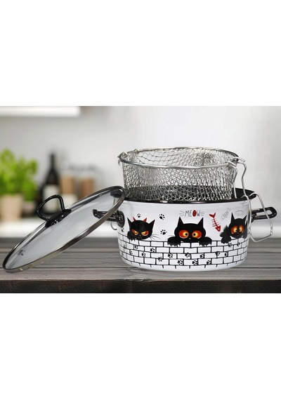 Cat Emaye Kızartma Tenceresi 22 Cm Genel
