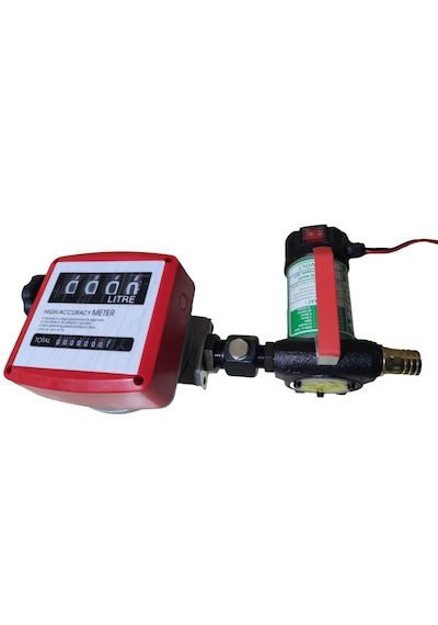 220 Volt Mazot Aktarma Pompası & Mekanik Mazot Sayaç Seti Litre