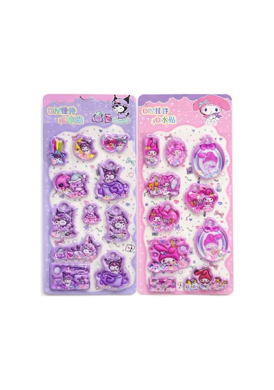 Kuromi My Melody Sulu Sticker 2'li Diğer