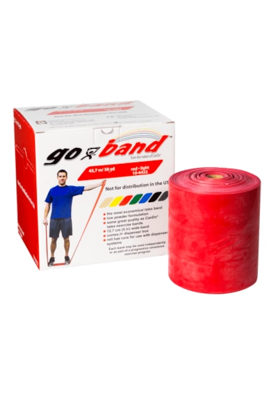 Cando Go-band Direnç Egzersiz Bandı Kırmızı Lıght 45.7 Mt -10-6422 Kırmızı