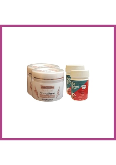 Gees Global Three Brand Vücut Kremi 100 Ml Arnavut Kremi 2 Adet + Rus Merhemi 50 Ml 2 Adet Gbzs