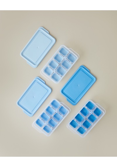Posuda 3 Lü Buz Kalıbı 7x12,5x3,5 Cm Açık Mavi