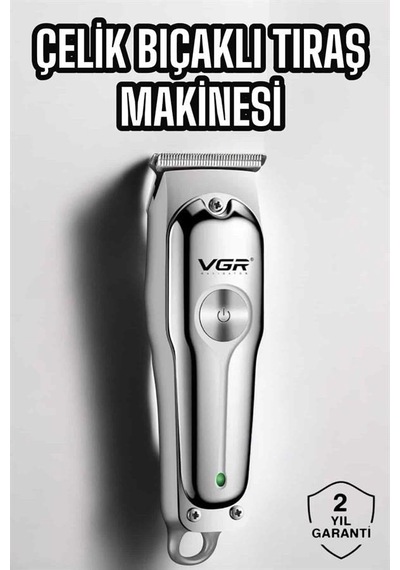 Tıraş Makinesi Paslanmaz Çelik Bıçaklı Profesyonel Tasarım 1 - 2 Saat