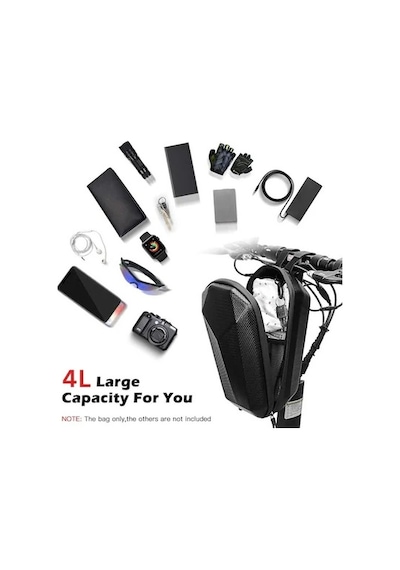Lacco 4 Litre Elektrikli Scooter Çantası Siyah