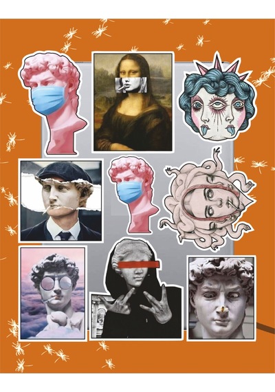 Art Temalı Seri 4 Sticker Seti Laptop Ajanda Notebook Tablet Telefon Defter Etiket Bullet Journal Diğer