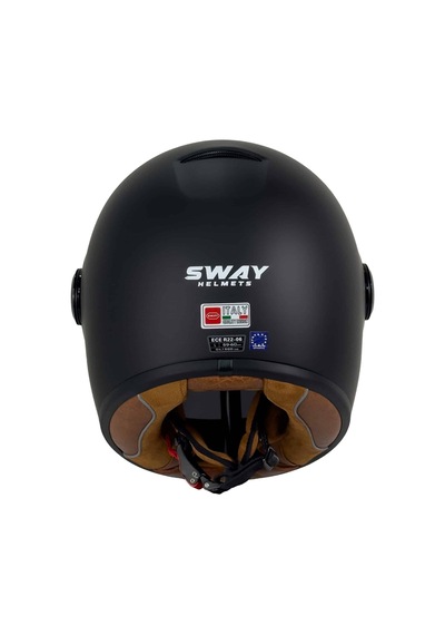 Sway V6 Full Face Motosiklet Kaskı Mat Siyah