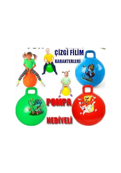 Zıp Zıp Kanguru Top Zıplama Topu Plates Topu Zıplama Topu Yeşil