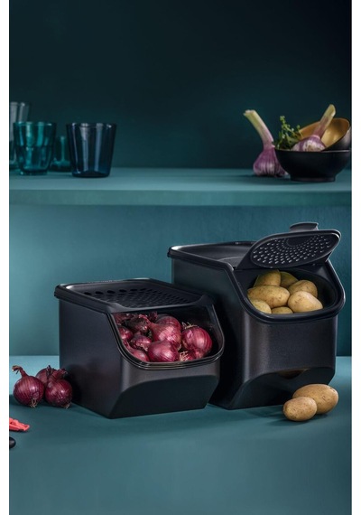 Siyah Patates Ve Soğan Saklama Kabı 5.5 Lt Diğer
