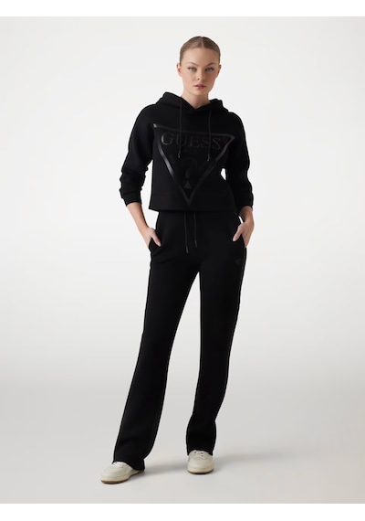 Guess New Alisa Kadın Aktif Scuba Kadın Sweatshirt V2yq08k7uw2 Siyah