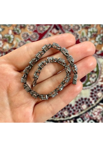 Allahverdi Türkmen Mavi Topaz Elmas Bileklik 049