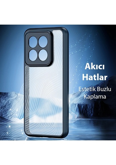 Hepsi Dux Ducis Xiaomi 14 Pro Aimo Series Premium Buzlu Sert Pc-tpu Kılıf- 5775 Najmaddin Siyah