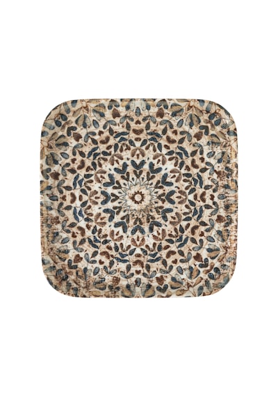 Mudo Home Ephesus Kare Pasta Tabağı Seti 22cm-6lı Çok Renkli
