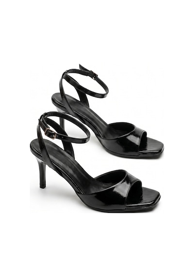 Giamgia Store Kadın Siyah Bilekten Bağlamalı Küt Burun İnce Topuklu Stiletto Abiye Ayakkabı-2346 Giamgia Store Kadın Siyah Bilekten Bağlamalı Küt Burun İnce Topuklu Stiletto Abiye Ayakkabı-2346