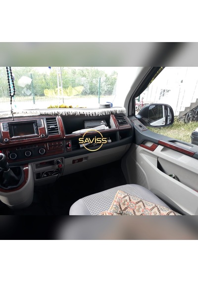 Volkswagen Transporter T7 Maun Gül desen Full Set,Torpido Maun Kaplama (Gül desenli maun)