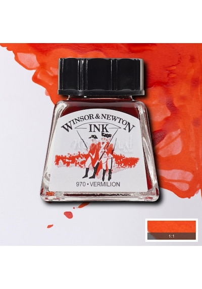 Winsor&Newton Ink Çizim Mürekkebi 14 Ml 680 Vermilion