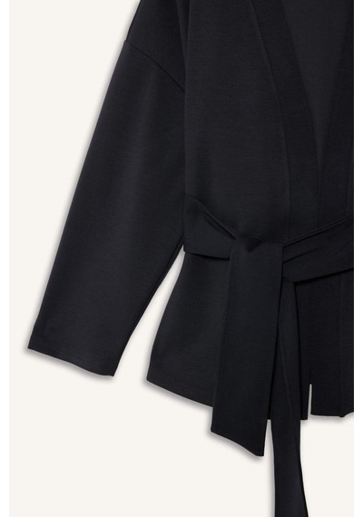 Defacto Modal Kimono Ceket-fall İn Love Loungewear G0003ax25wnar210 Antrasit