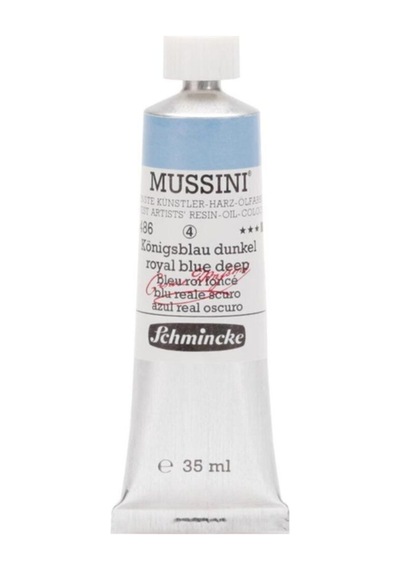 Schmincke Mussini Artist Yağlı Boya 35 ML Seri 4 486 Royal Blue Deep