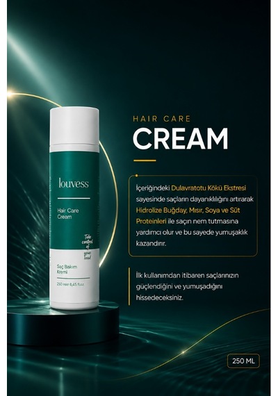 Louvess Aloe Vera Papatya Eki Süt Proteini Jojoba Eki Saç Bakım Kremi 400 ML