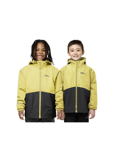 Jack Wolfskın Jack Wolfskin Iceland 3in1 Jacket K Unisex Çocuk Sarı Outdoor Ceketi M0064 Sari
