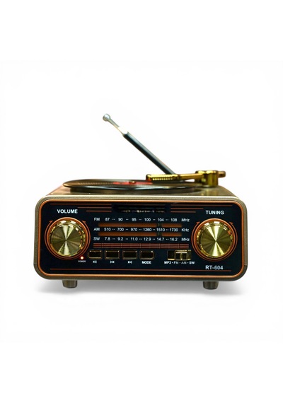 Rt-604 Nostaljik Trend Radyo,plakçalar Görünüm Bluetooth Nostalji Radyo
