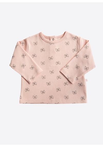 Kitikate Organik Fiyonk 2'li Pijama Takımı Pembe Pembe