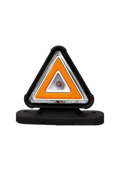 Ahmet Otomotiv Büyük Üçgen Takoz Neon Sarı-kırmızı 12v-24v