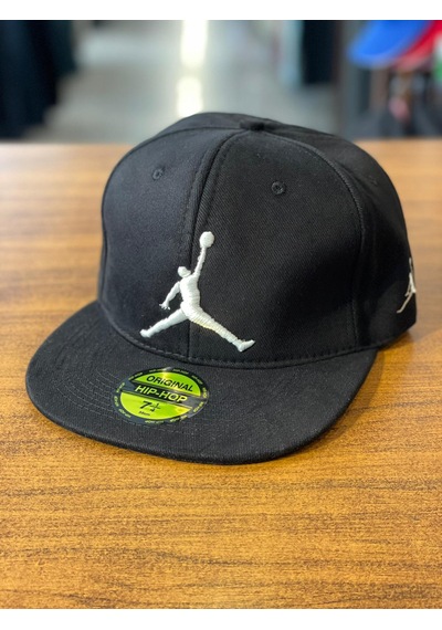 Jumpman Air Nakışlı Siyah Hip Hop Snapback Rapper Basket Şapka