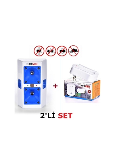 Ultrasonik Fare Kovucu Haşere Kovucu - 2 Li Set