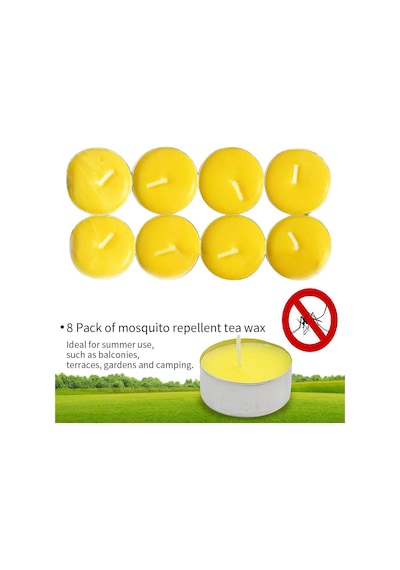 SİNEK KOVUCU MUM 8'lİ Tealight SARI