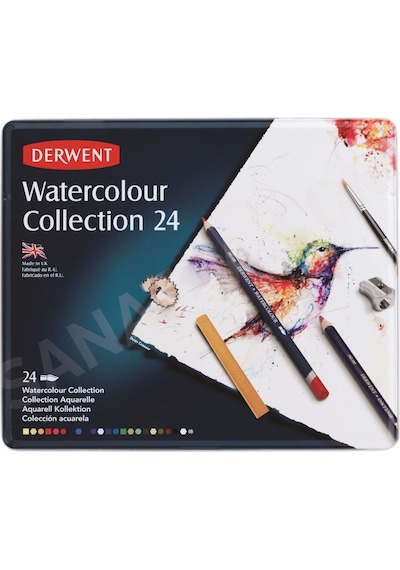 Derwent Watercolour Collection Suluboya Kalem Koleksiyonu Teneke N11.183