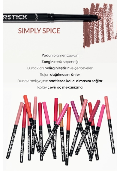 Avon Glimmerstick Dudak Kalemi Simply Spice