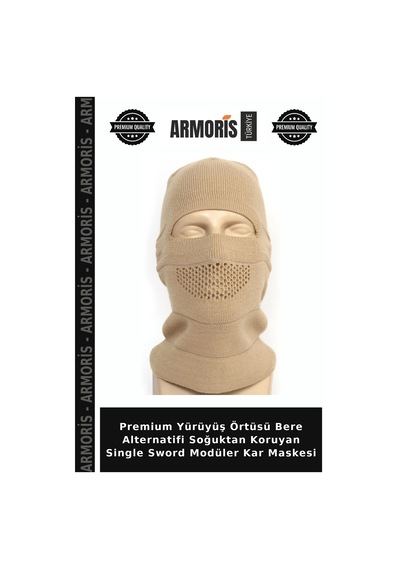 Armoris Premium Yürüyüş Örtüsü Bere Alternatifi Soğuktan Koruyan Single Sword Modüler Kar Maskesi Çok Renkli