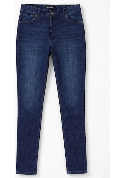 Blue White Kadın Skinny Fit Likralı İndigo Jean Pantolon 27
