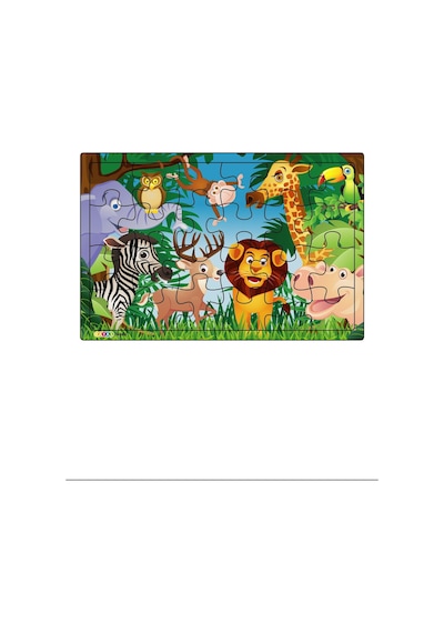 Yeni 4 Adet 24 Parçalı Ahşap Puzzle Yapboz Seti. Çiftliğim. Okya