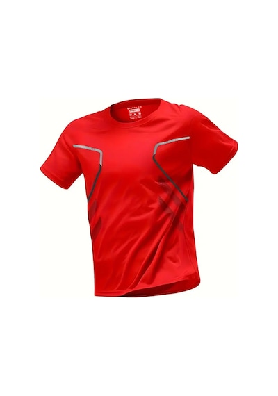 Ghassy Co. Erkek Ultra Esnek Nem Emici Vücut Geometrik Hızlı Kuruyan Hafif Spor T-shirt Kırmızı Ghassy Co. Erkek Ultra Esnek Nem Emici Vücut Geometrik Hızlı Kuruyan Hafif Spor T-shirt Kırmızı