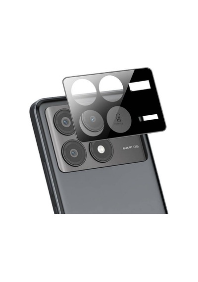 Xiaomi Poco X6 Pro Uyumlu Kamera Lens Koruyucu Tam Kaplayan Kavisli Kamera Lens Koruyucu