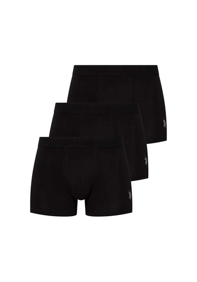 U.S. Polo Assn. U.s Polo Assn. 80173 Erkek 3 Lü Boxer-siyah Çok Renkli