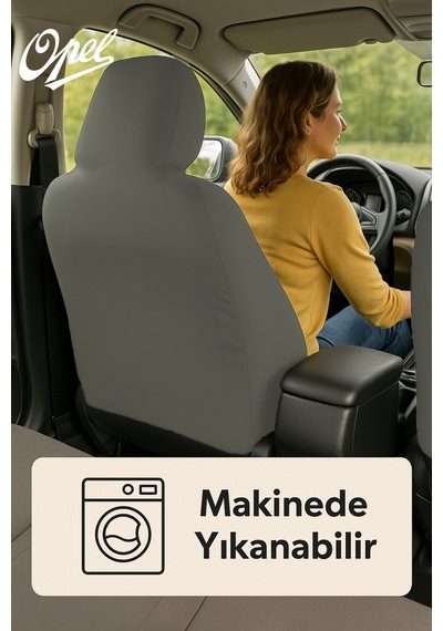 Kusursuz Oturan Opel Combo İle Uyumlu Oto Koltuk Kilifi İle Konforu Dorukta Yasayin Gri Gri