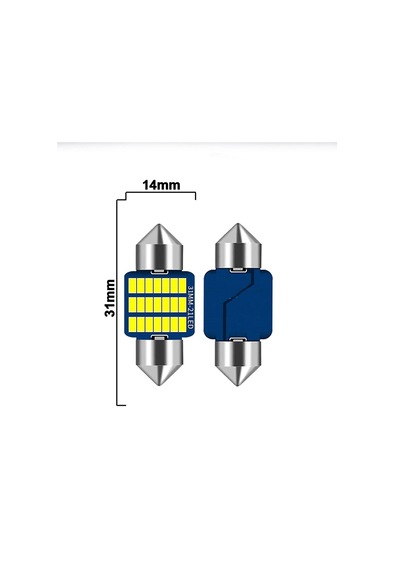 Sofit Led Canbus 31mm Iç Aydınlatma Plaka Lamba T10 21 Led 2 Adet
