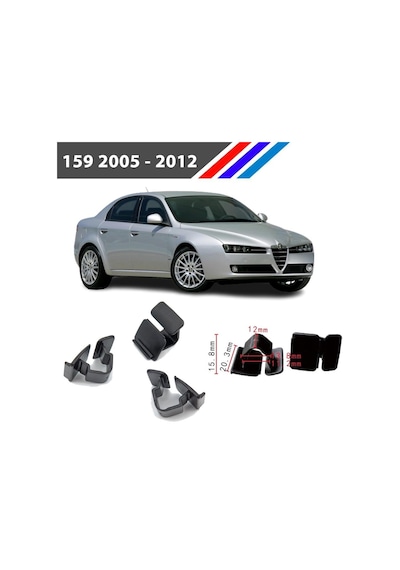 Nvr Alfa Romeo 159 Kaput İzalatör Klipsi 25 Adetli Paket 2005 - 2012